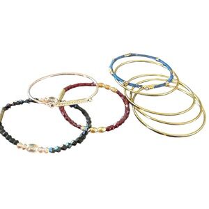 Bundle 8 Bracelets - 1 Vera Bradley gold tone &  rhinestones others non branded